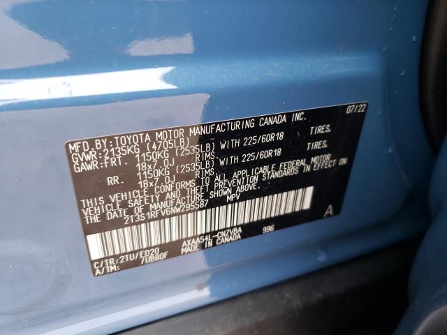 2022 TOYOTA RAV4 TRD O 2T3S1RFV6NW295587