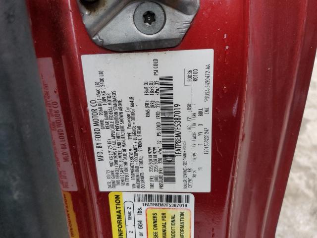 2015 FORD MUSTANG 1FATP8EM7F5387019