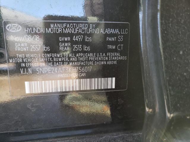 5NPE24AF3KH756017 Hyundai SONATA SE