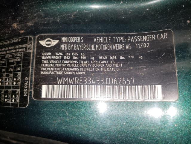 WMWRE33433TD62657 Mini Cooper