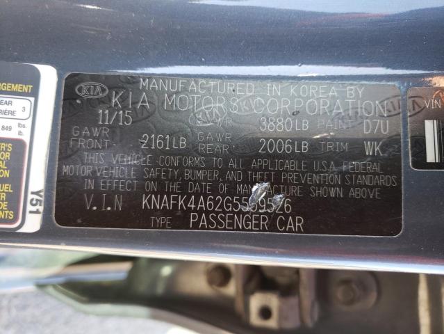 KNAFK4A62G5559526 KIA FORTE LX