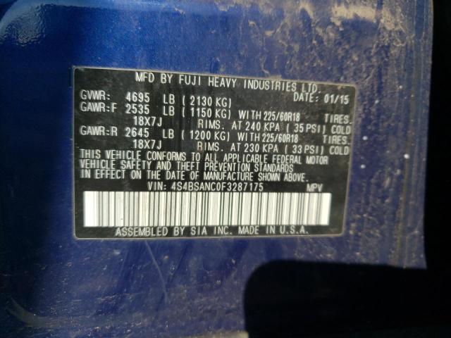 4S4BSANC0F3287175 Subaru Outback
