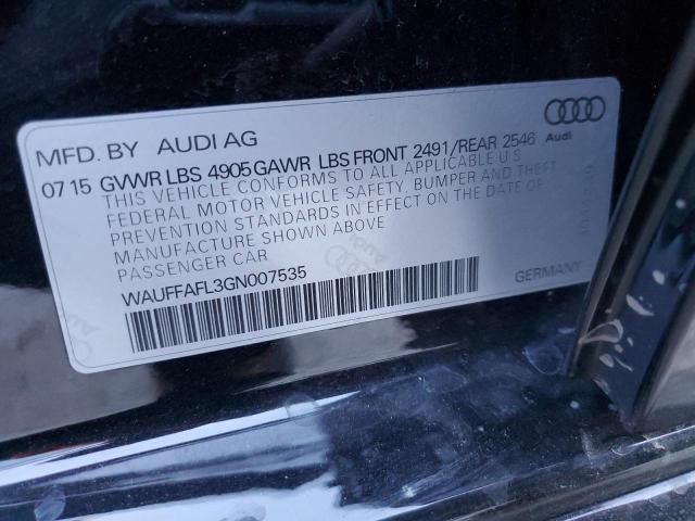 VIN WAUFFAFL3GN007535 2016 Audi A4, Premium Plus S-... no.12