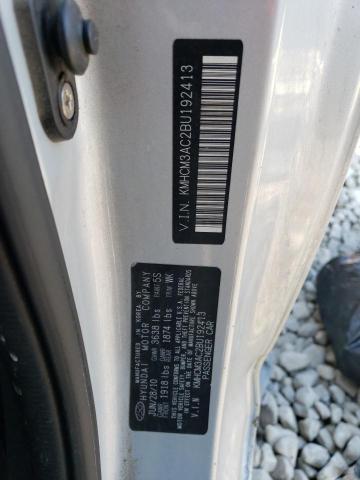 KMHCM3AC2BU192413 Hyundai ACCENT GL