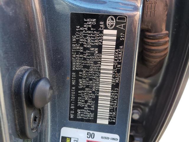 2015 TOYOTA COROLLA L - 2T1BURHE5FC294950