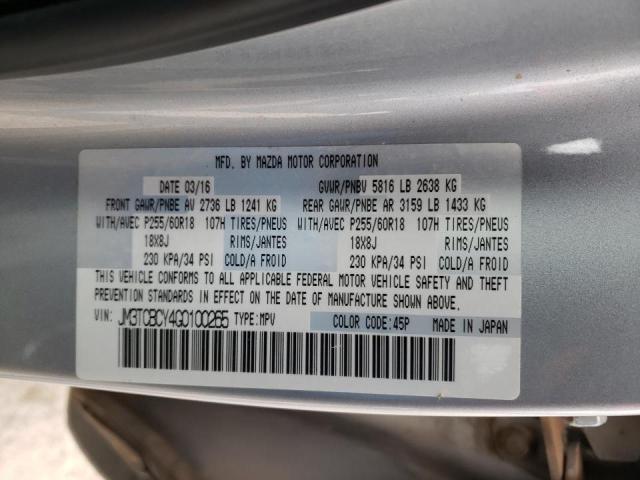 2016 MAZDA CX-9 TOURI - JM3TCBCY4G0100265