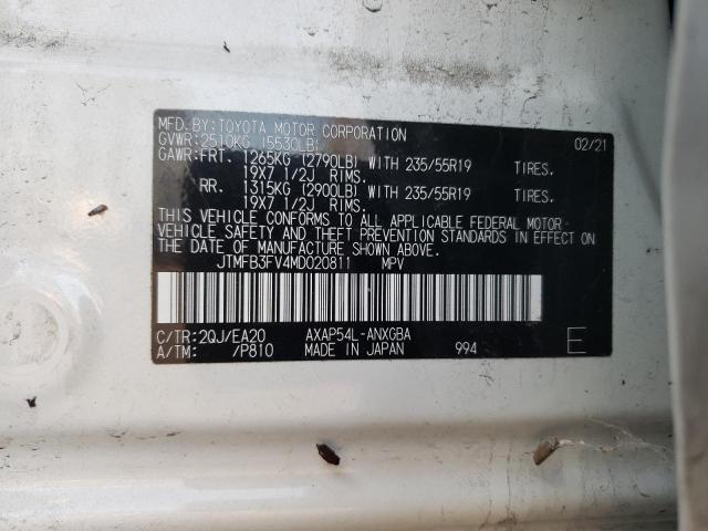 2021 TOYOTA RAV4 PRIME - JTMFB3FV4MD020811