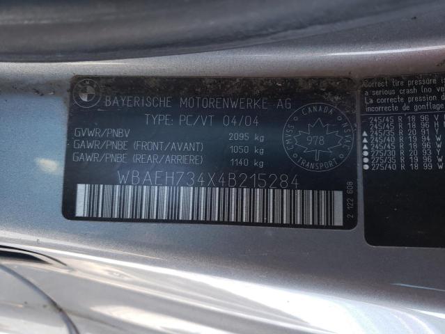WBAEH734X4B215284 BMW 645 Ci Automatic