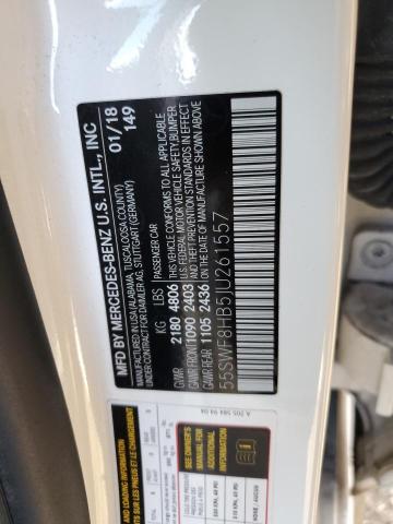 55SWF8HB5JU261557 Mercedes-Benz C 63 AMG-S