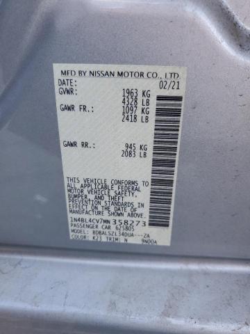 2021 NISSAN ALTIMA SR - 1N4BL4CV7MN358273