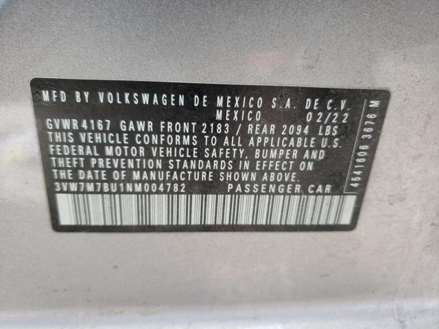 2022 VOLKSWAGEN JETTA SE - 3VW7M7BU1NM004782