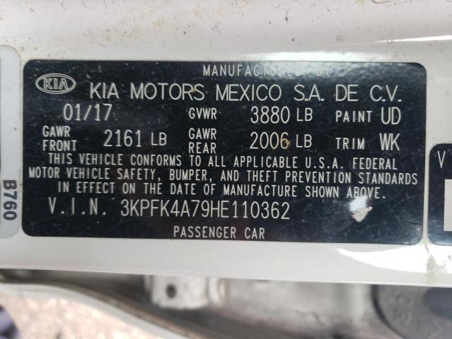 3KPFK4A79HE110362 KIA FORTE LX