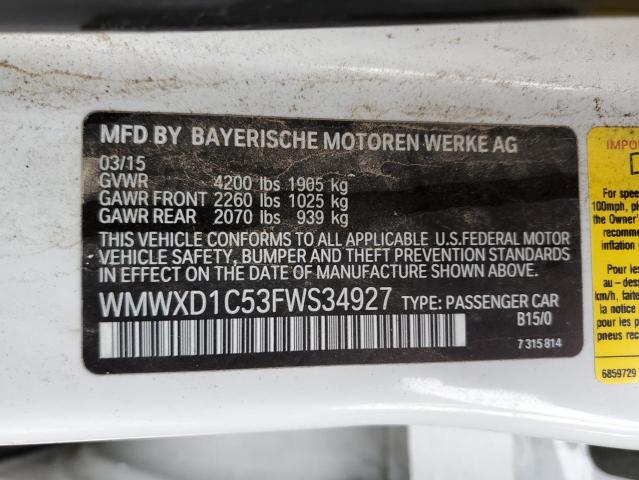 WMWXD1C53FWS34927 Mini Cooper