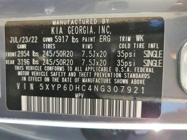 5XYP6DHC4NG307921 KIA Telluride S