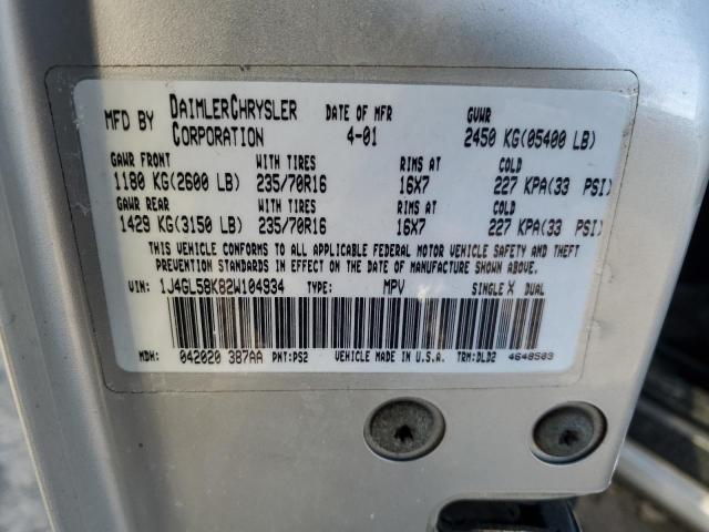 1J4GL58K82W104934 Jeep Liberty