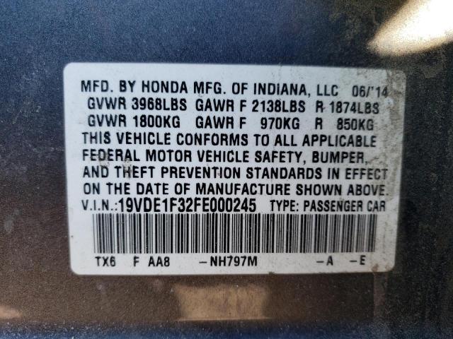 19VDE1F32FE000245 Acura ILX 20