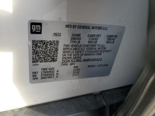 1GKS2JKL4NR300423 GMC YUKON XL DENALI