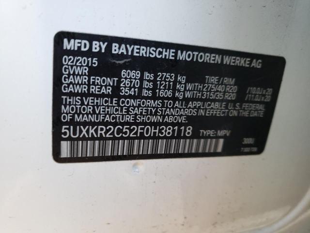 2015 BMW X5 SDRIVE3 - 5UXKR2C52F0H38118