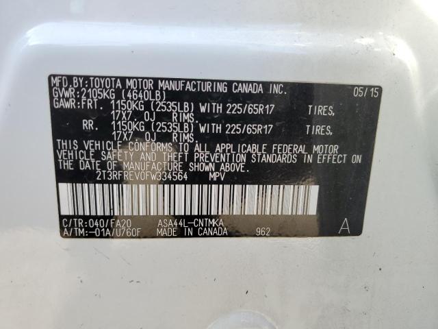 2015 TOYOTA RAV4 XLE - 2T3RFREV0FW334564