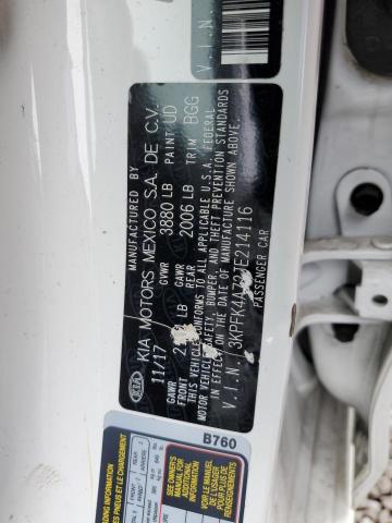 3KPFK4A72JE214116 KIA FORTE LX