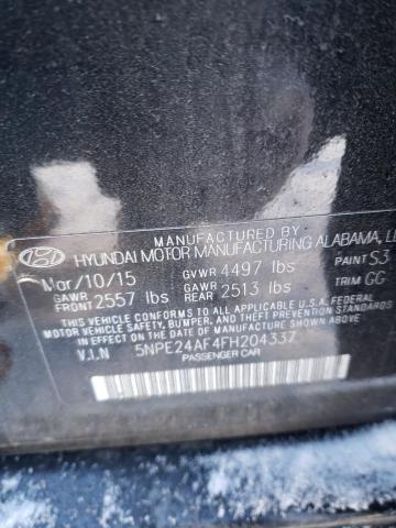 2015 Hyundai Sonata Se VIN: 5NPE24AF4FH204337 Lot: 78420703