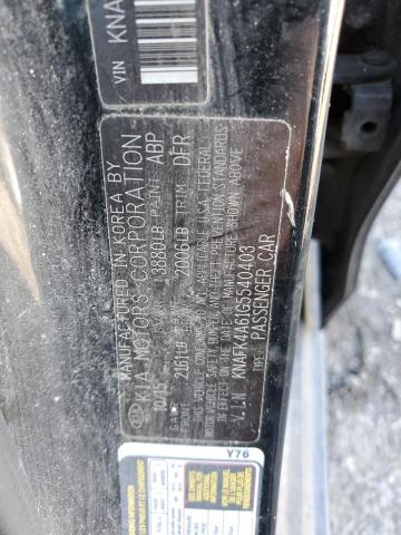 KNAFK4A61G5540403 KIA FORTE LX