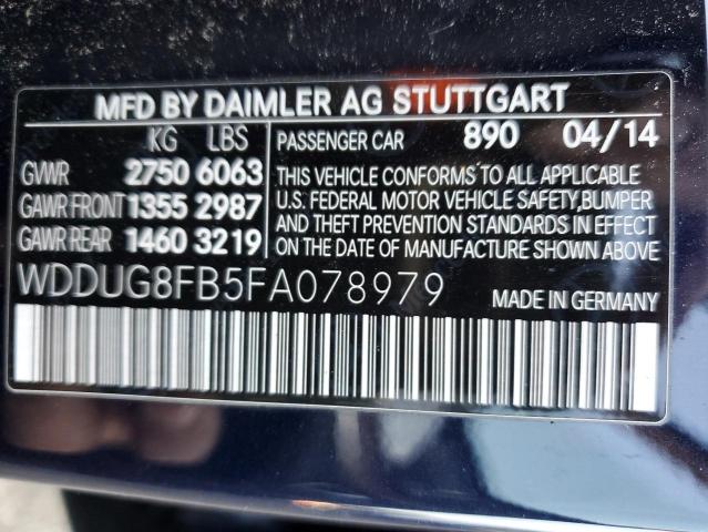2015 MERCEDES-BENZ S 550 4MAT - WDDUG8FB5FA078979