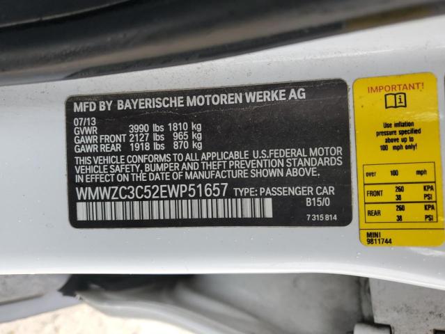 WMWZC3C52EWP51657 Mini Cooper