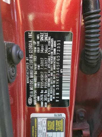 5XYKT3A65FG572351 KIA SORENTO LX