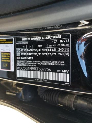 2019 MERCEDES-BENZ GLC 43 4MA - WDC0G6EB5KF507706
