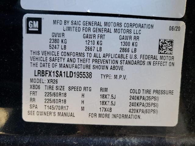 2020 BUICK ENVISION P - LRBFX1SA1LD195538