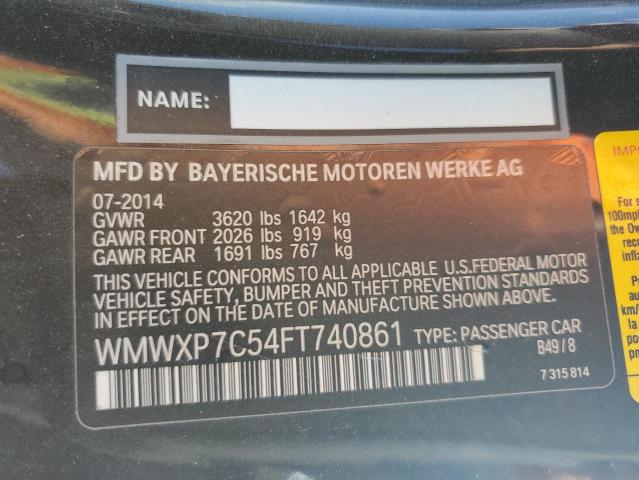 WMWXP7C54FT740861 Mini COOPER S