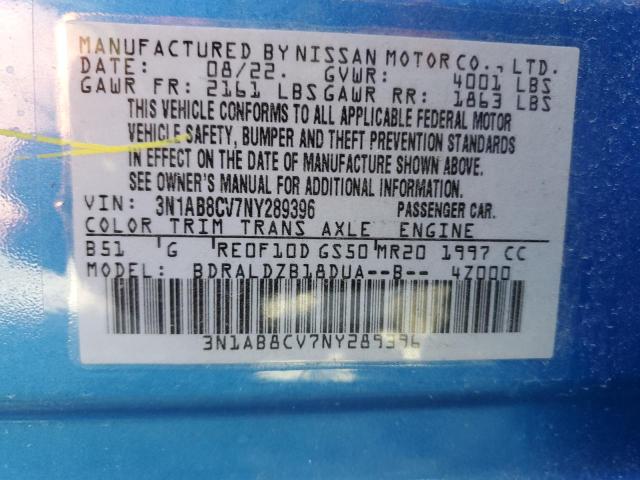 2022 NISSAN SENTRA SV - 3N1AB8CV7NY289396