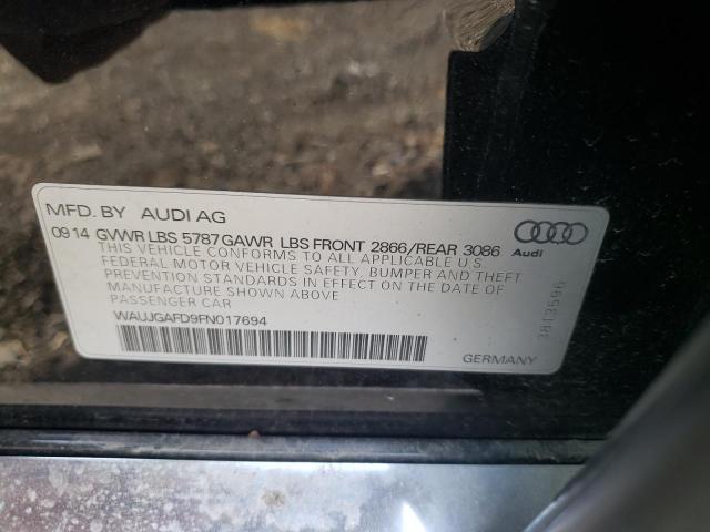 2015 AUDI A8 QUATTRO WAUJGAFD9FN017694