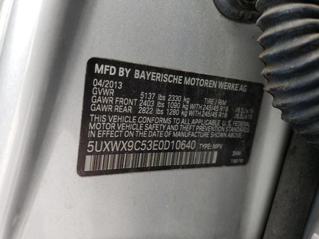 5UXWX9C53E0D10640 BMW X3 Xdrive28i