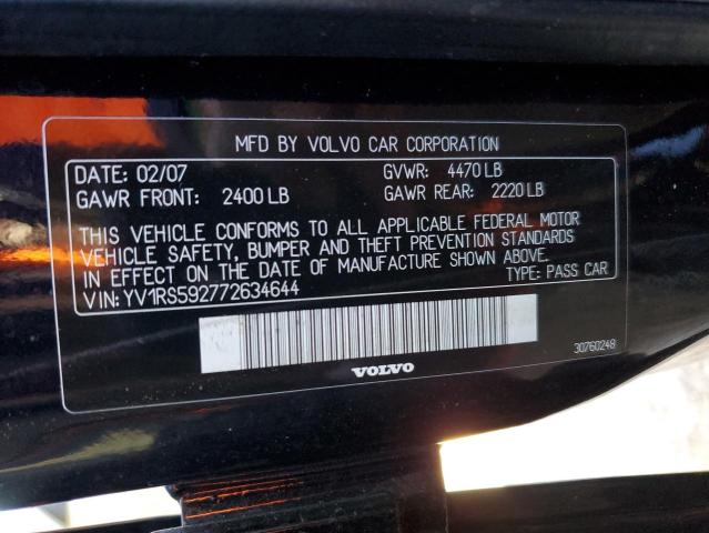 YV1RS592772634644 Volvo S60 2.5T