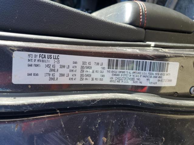 1C4SDJCT3FC745955 Dodge Durango R/t