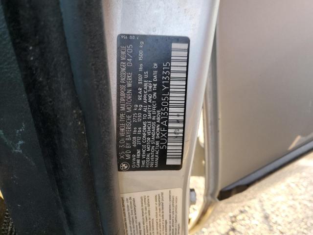 5UXFA13505LY13315 BMW X5 3.0I
