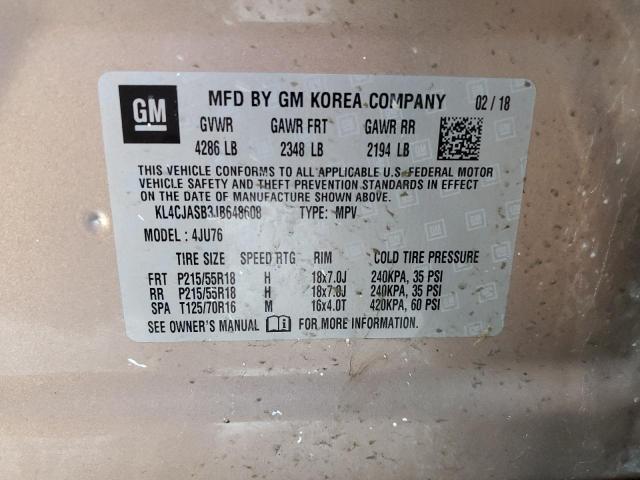 2018 BUICK ENCORE PRE - KL4CJASB3JB648608