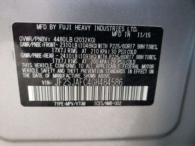 JF2SJAFC4GH484586 Subaru Forester