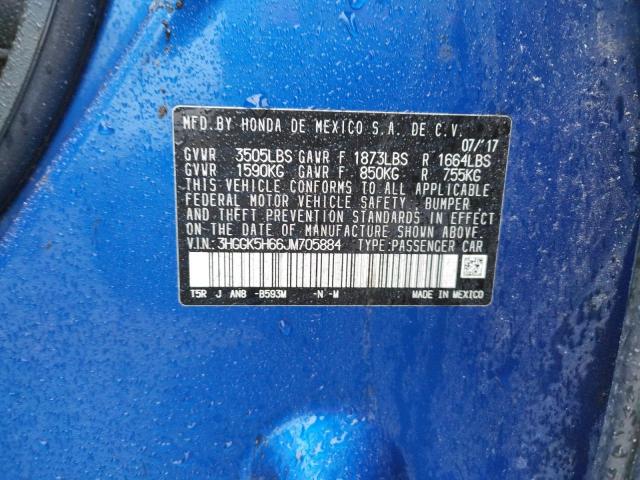 2018 HONDA FIT SPORT - 3HGGK5H66JM705884