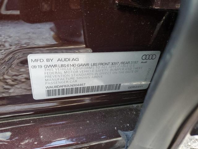 2020 AUDI A8 L WAU8DAF82LN004467