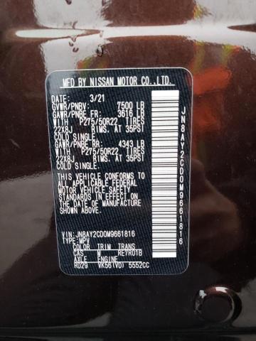 2021 NISSAN ARMADA PLA - JN8AY2CD0M9661816