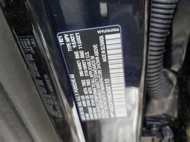 2022 PORSCHE CAYENNE GT WP1AG2AYXNDA38110