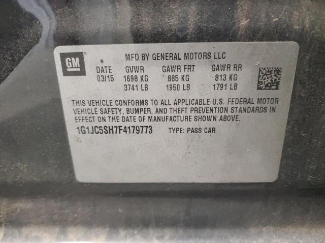 2015 CHEVROLET SONIC LT - 1G1JC5SH7F4179773