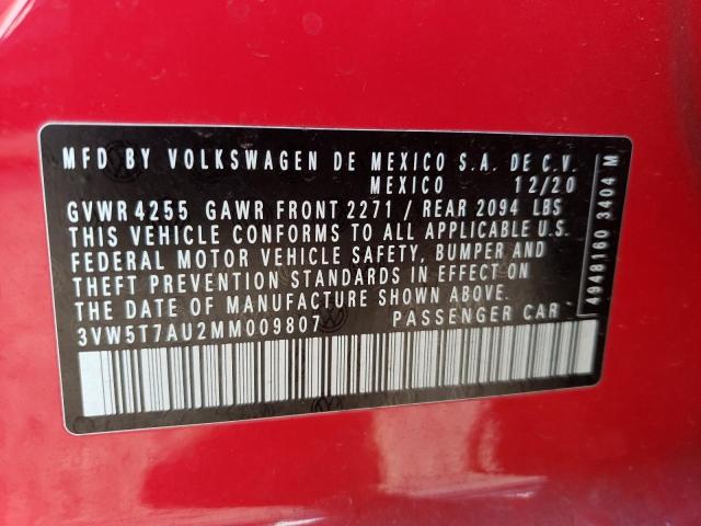2021 VOLKSWAGEN GTI S - 3VW5T7AU2MM009807