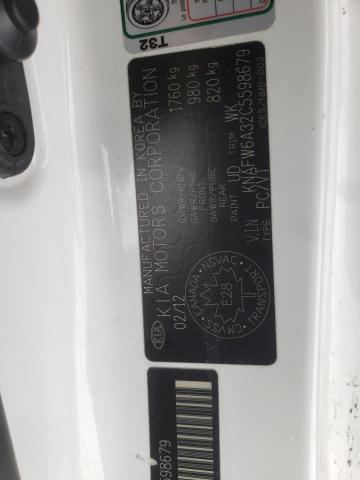 KNAFW6A32C5598679 KIA FORTE SX