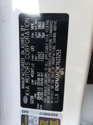 KNDPM3AC9K7623253 KIA Sportage Lx