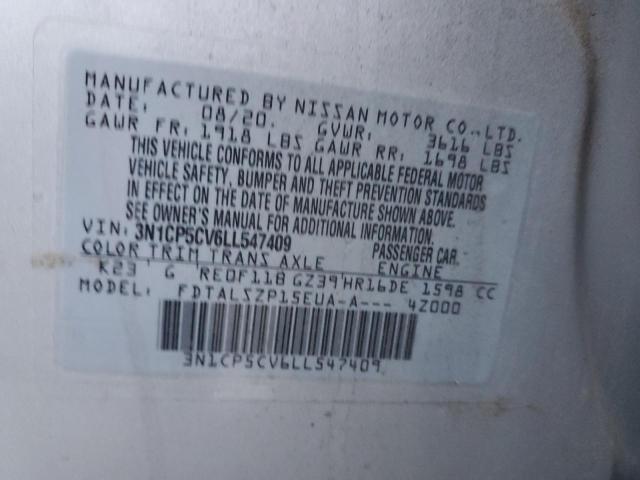 2020 NISSAN KICKS SV - 3N1CP5CV6LL547409