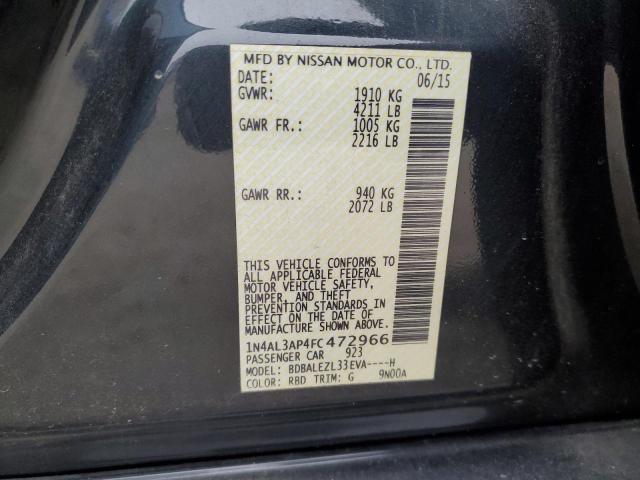 2015 NISSAN ALTIMA 2.5 - 1N4AL3AP4FC472966